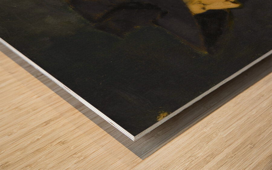 Madame Séraphin Henner [1901] by Jean–Jacques Henner [1829–1905] Wood print