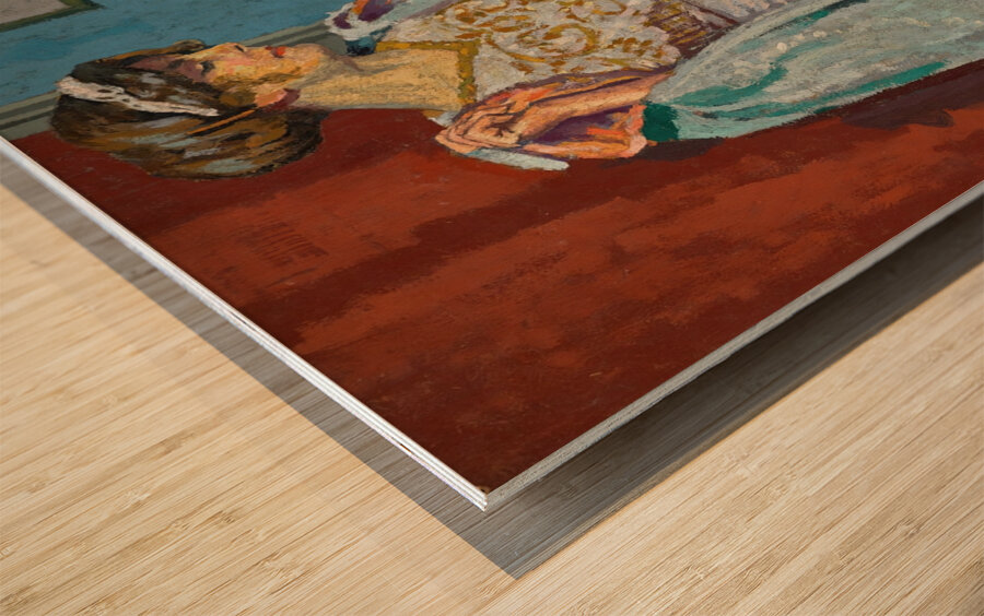 Zina Ogilvie. The artist’s wife. At the piano by Malcolm Drummond [1880–1945] Wood print