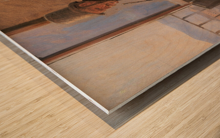 The Painter Jørgen Sonne [1837] by Constantin Hansen [1804–1880] Wood print