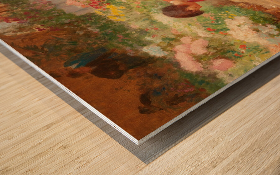 Gathering Flowers by Victor Gabriel Gilbert [1847–1933] Wood print