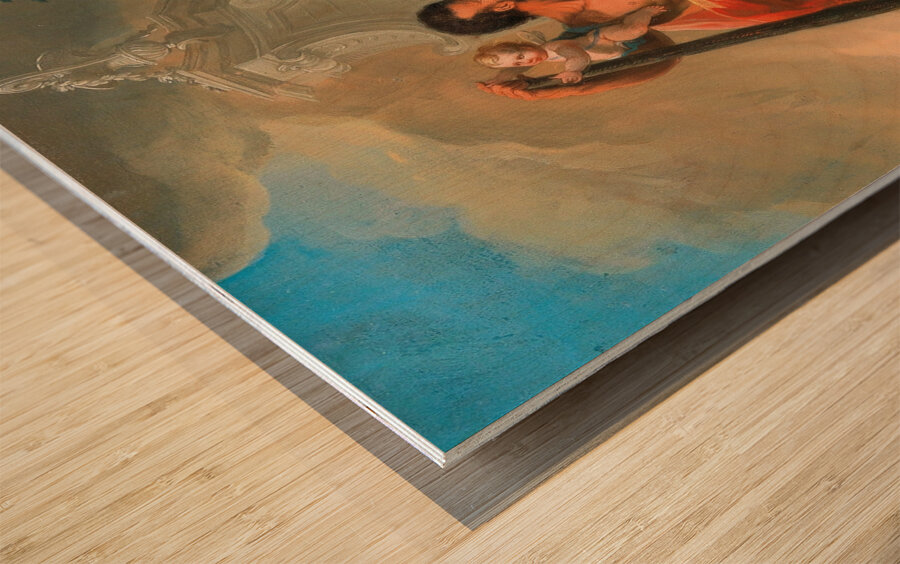 Perseus saving Andromeda [1741] by Josef Adam Ritter von Mölck [1714–1794] Wood print