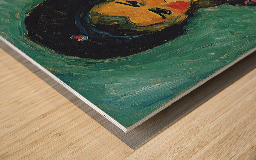 Girl With Red Ribbon [1911] by Alexej von Jawlensky [1864–1941] Wood print