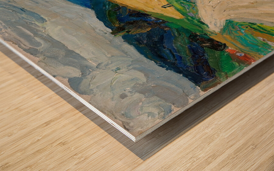 Kallmünz – Nature study on the yellow stagecoach [1903] by Wassily Kandinsky [1866–1944] Wood print