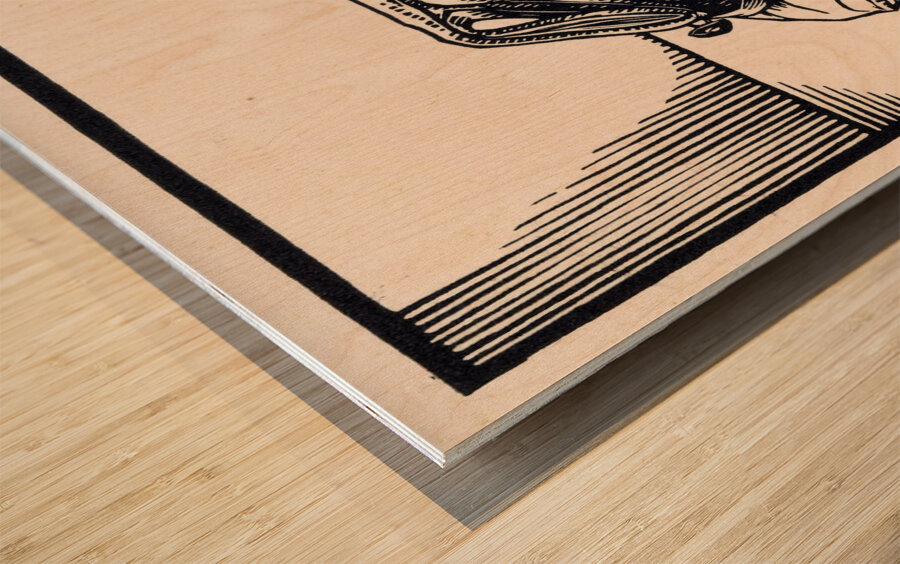 Paar schoenen [1921] by Julie de Graag [1877–1924] Wood print