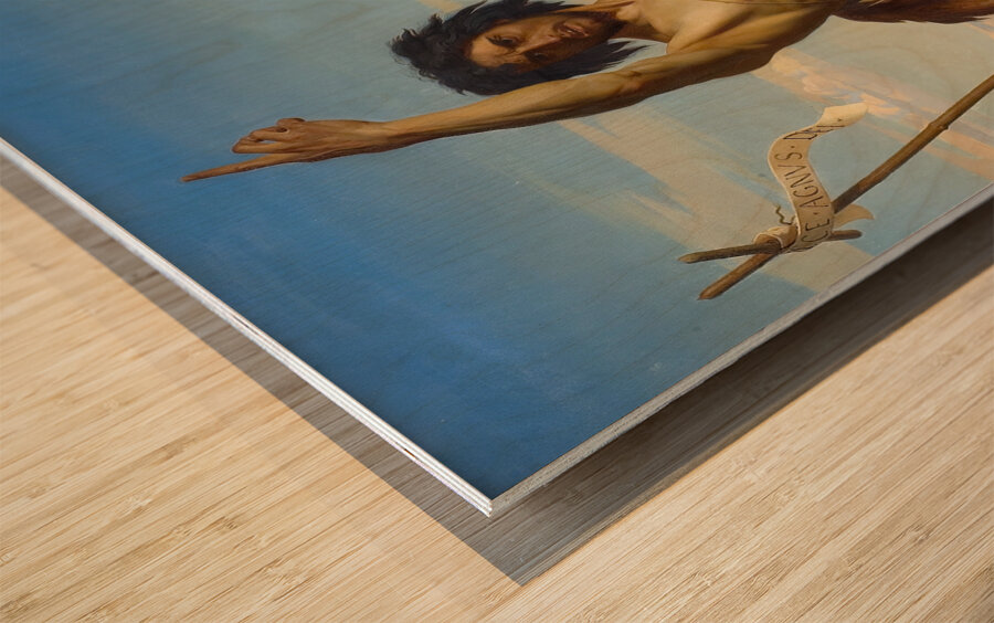 Saint Jean–Baptiste [1849] by Alexandre Cabanel [1823–1889] Wood print