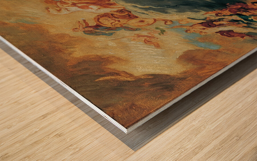 Der Sieg des Lichtes über die Finsternis [1884––1891] by Hans Canon [1829–1885] Wood print