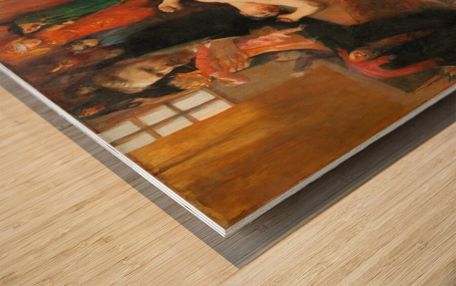 The Doll Man [1896] by Jean Veber [1864–1928] Wood print