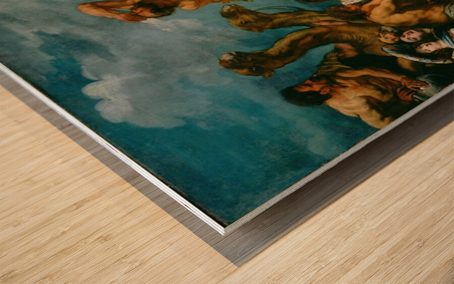 Moses Striking Water from the Rock [1645–1650] by Jacob Jordaens [1593–1678] Wood print