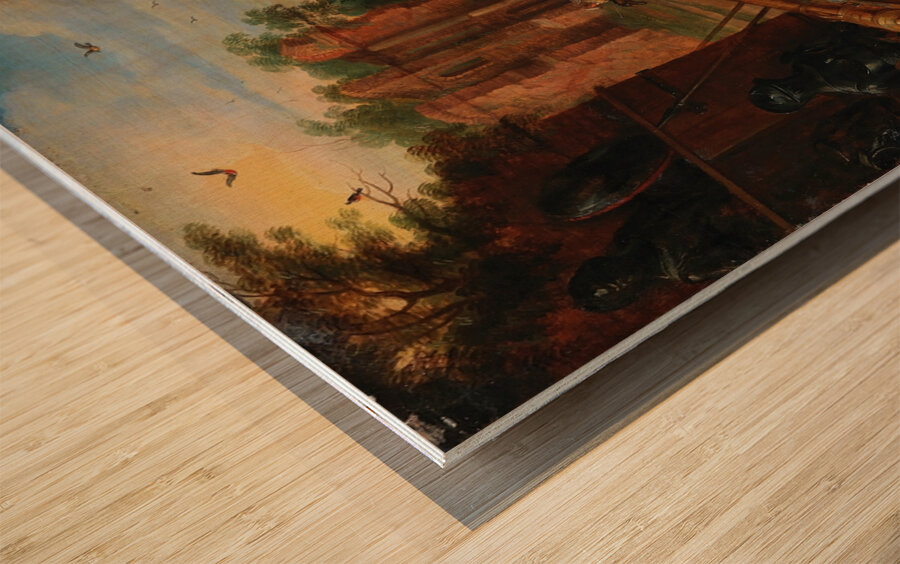 Allegory of touch by Frans Wouters [1612–1659] Wood print