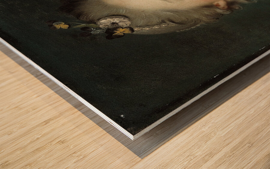 Portrait Of Marie–Geneviève Boudrey [2nd Half Of The 18th Century] by Jean–Marc Nattier [1685–1766] Wood print