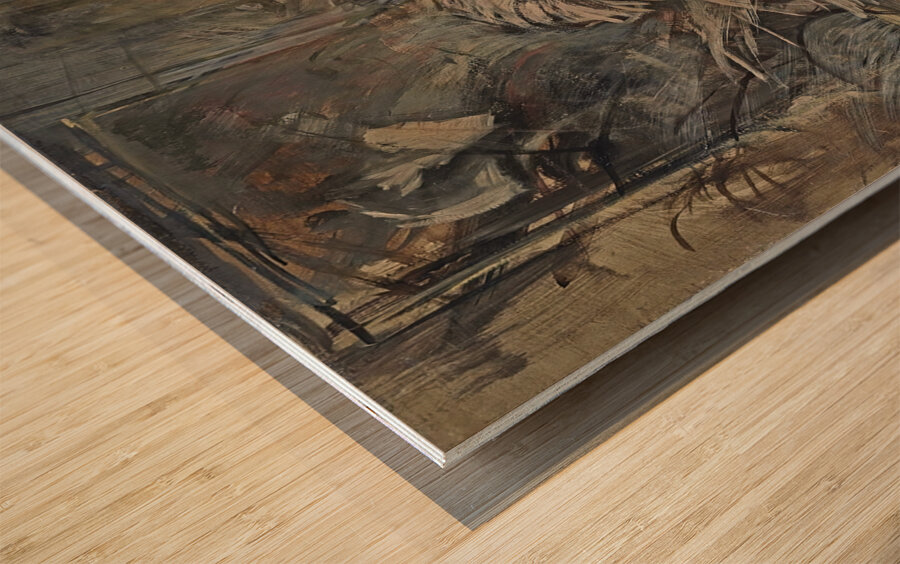 The Artist’s Model by Giovanni Boldini [1842–1931] Wood print