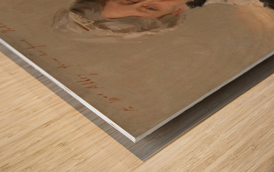 Mrs. Frederick Mead [Mary Eliza Scribner] [1893] by John Singer Sargent [1856–1925] Wood print