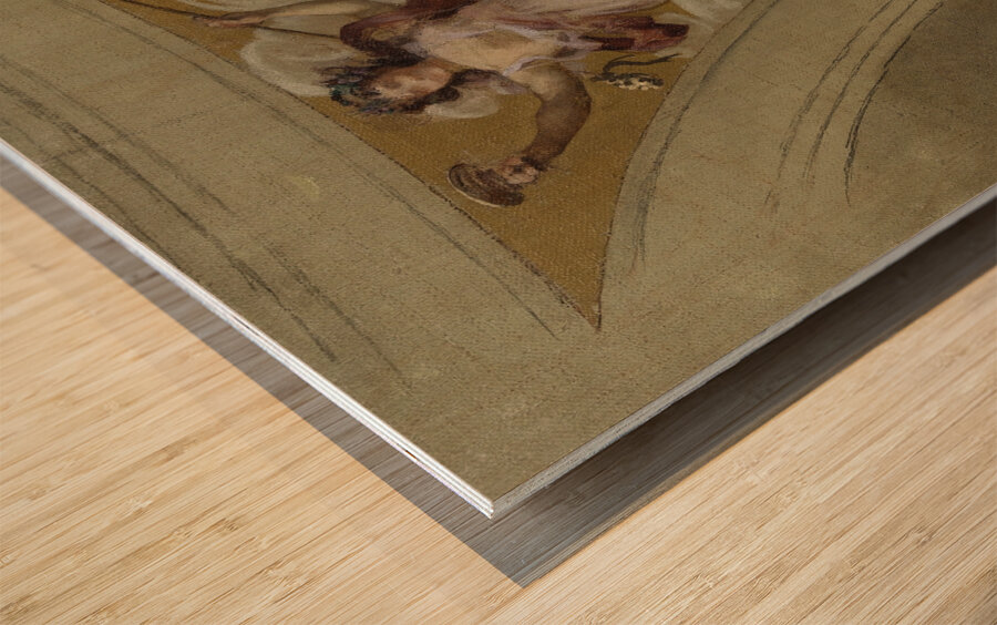 La chanson bacchique [1888–1899] by François Schommer [1850–1935] Wood print