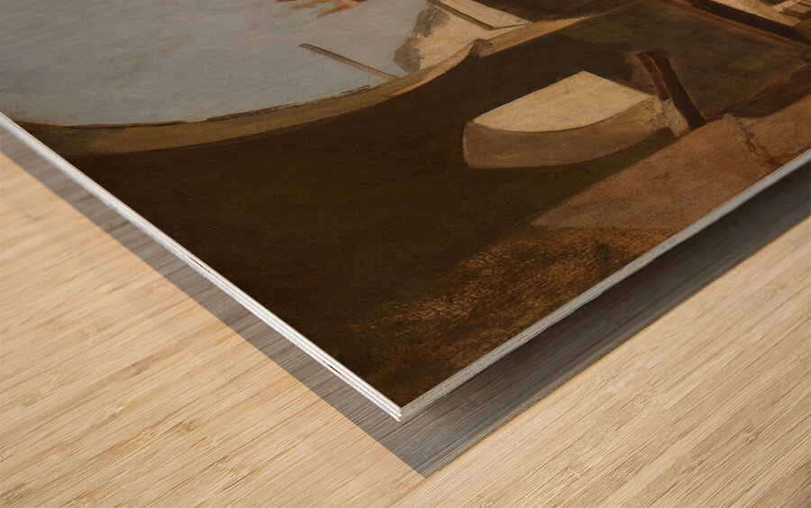 Szene im Kalaun Moscheen Komplex Kairo [1876] by Franz von Lenbach [1836–1904] Wood print