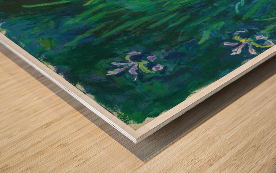 Iris by Claude Monet [1840–1926] Wood print