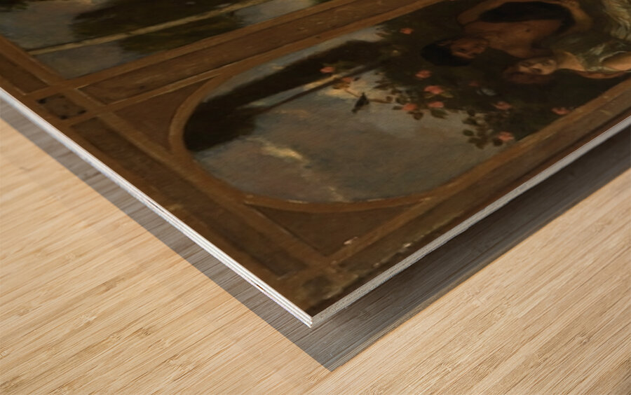 Der Garten Eden [1891] by Albert Lang [1847–1933] Wood print