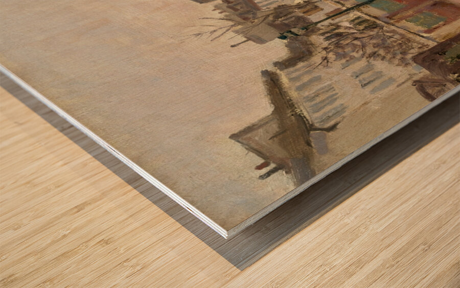 Boulevard Héloise. Argenteuil [1872] by Claude Monet [1840–1926] Wood print