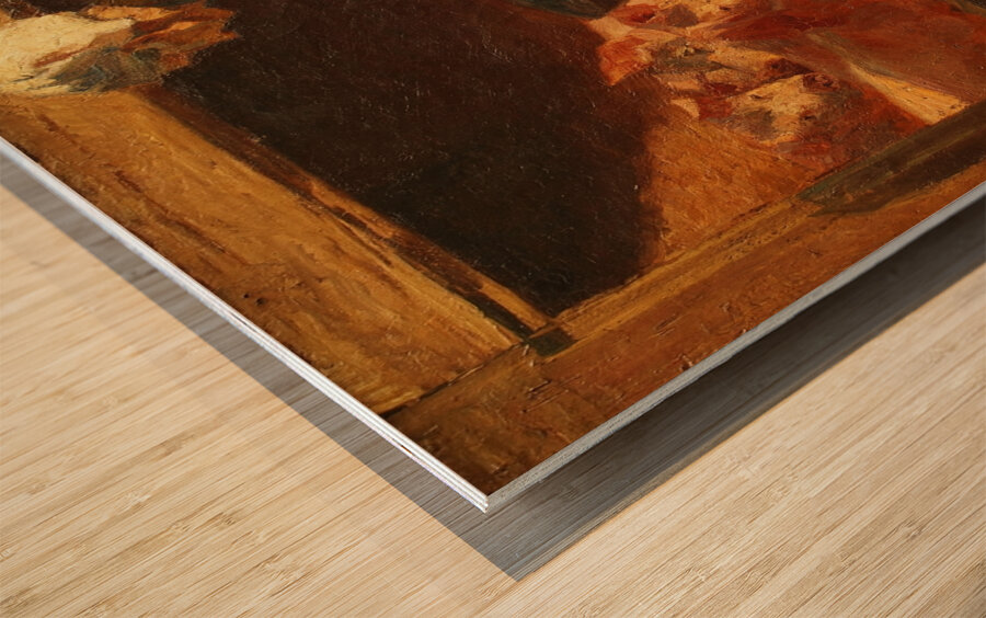 La comida de los cerdos [1904] by Fernando Fader [1882–1935] Wood print