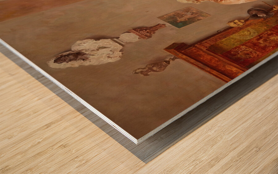 Finishing Touches by Francesco Beda [1840–1900] Wood print