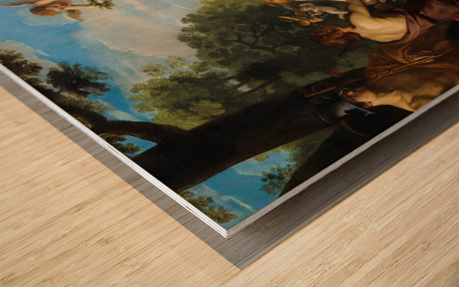 Le Jugement De Paris [The Judgment  Of Paris] by Charles Errard [1606–1689] Wood print