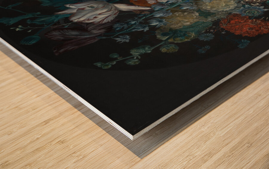 A Vase of Flowers [1716] by Margareta Haverman [1693–1722] Wood print