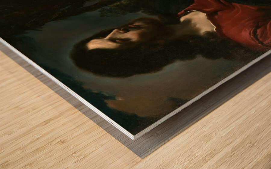 Christ And The Woman Of Samaria [1619–1620] by Guercino [1591–1666] Wood print