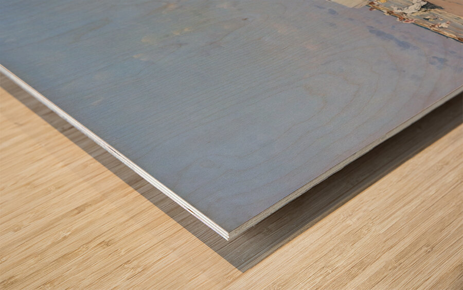 Beach At Scheveningen. Holland by Frederik Hendrik Kaemmerer [1839–1902] Wood print