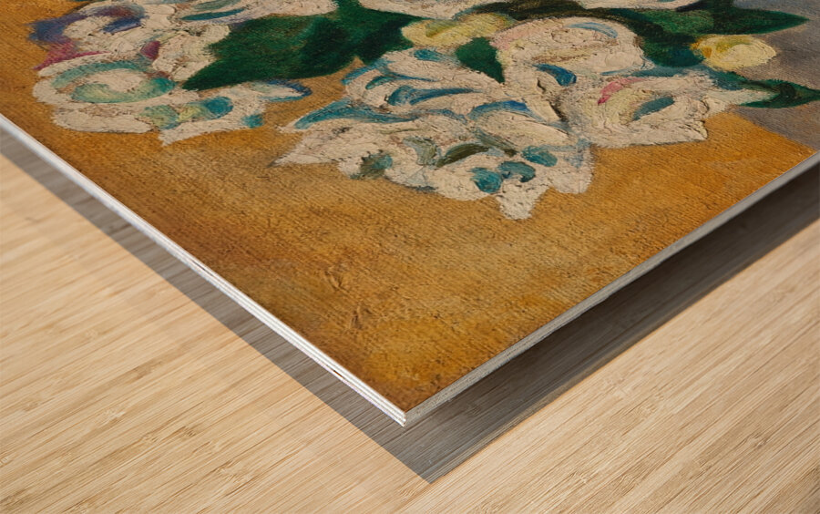 Bouquet de roses blanches [circa 1910] by Louis Valtat [1869–1952] Wood print