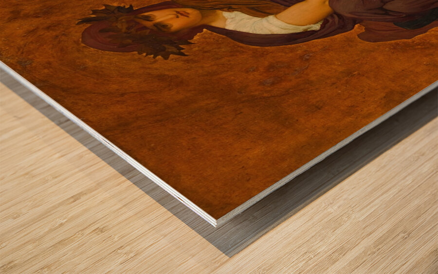 Mnemosyne. Mother of the Muses by Frederic Leighton [1830–1896] Wood print