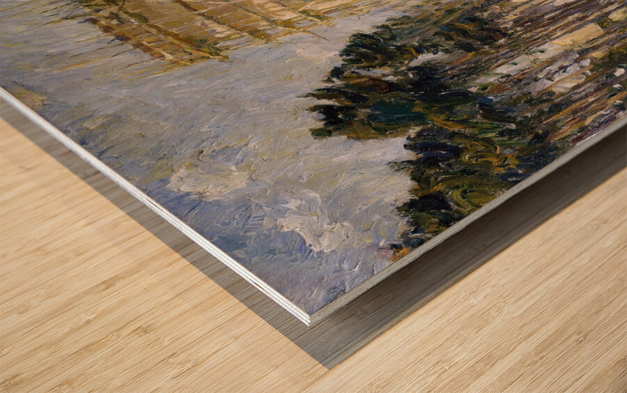 Water Tower in Hermsdorf [1909] by Max Beckmann [1884–1950] Wood print