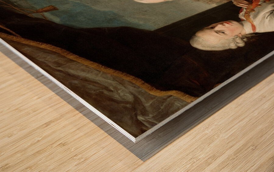 Emperor Joseph II With Grand Duke Pietro Leopoldo Of Tuscany by Pompeo Batoni [1708–1787] Wood print