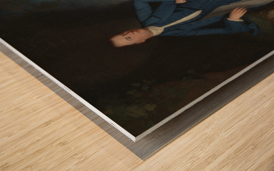 Portrait of a Man [between 1758 and 1760] by George Romney [1734–1802] Wood print