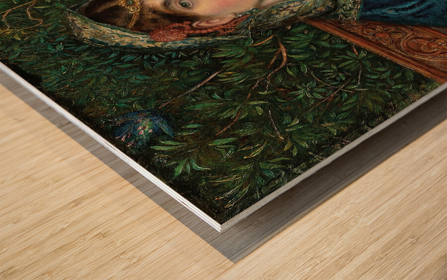 The Mandolin [1866] by James Smetham [1821–1889] Wood print