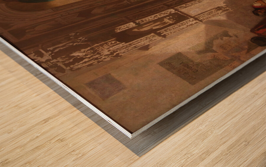 Jeune femme faisant la charité à l’entrée de la chapelle de l’hôpital San Sebastian à Cordoue [1863] by Léon Bonnat [1833–1922] Wood print