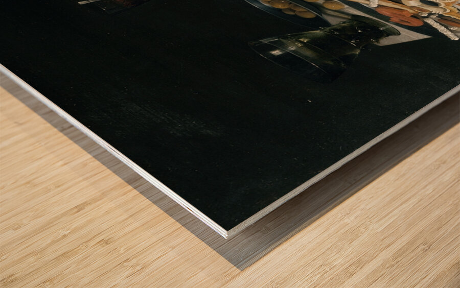 Still Life [1625] by Pieter Claesz [1596–1660] Wood print