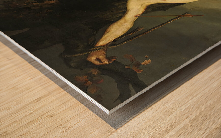 Saint Sebastian by Alcide–Joseph Lorentz [1813–1891] Wood print