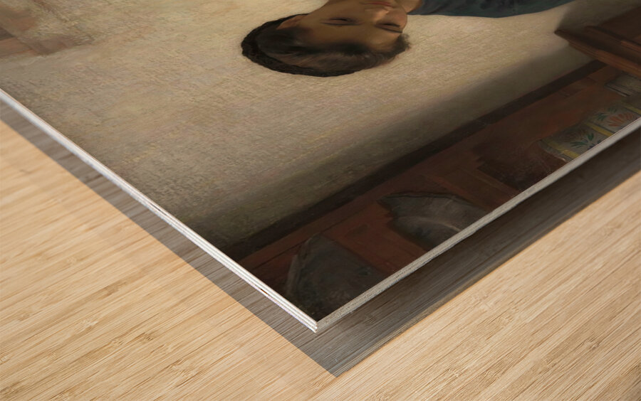 La grande soeur [1877] by William Bouguereau [1825–1905] Wood print