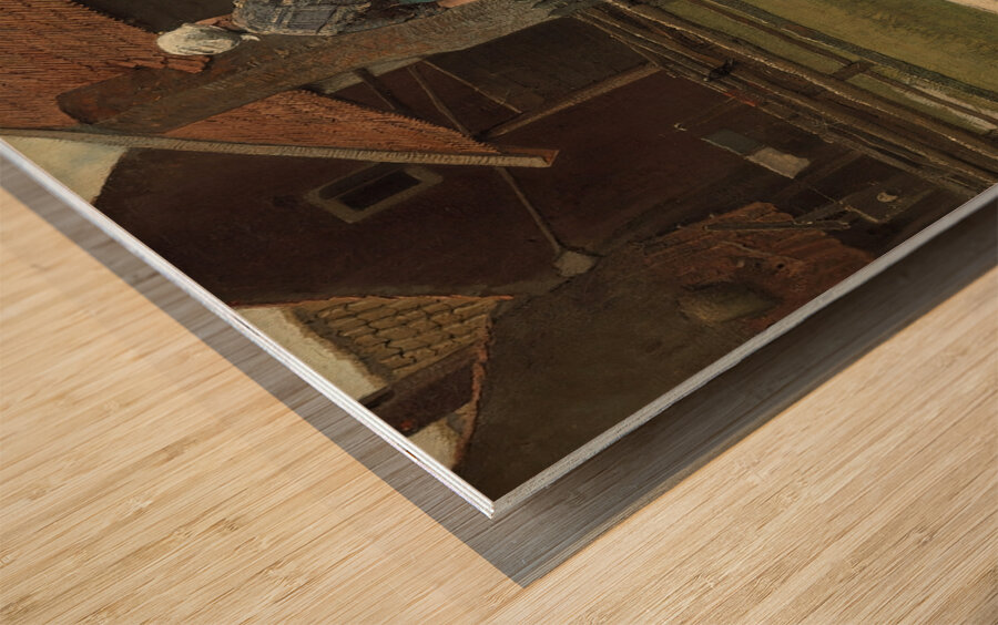 Washing day by Bernardus Johannes Blommers [1845–1915] Wood print