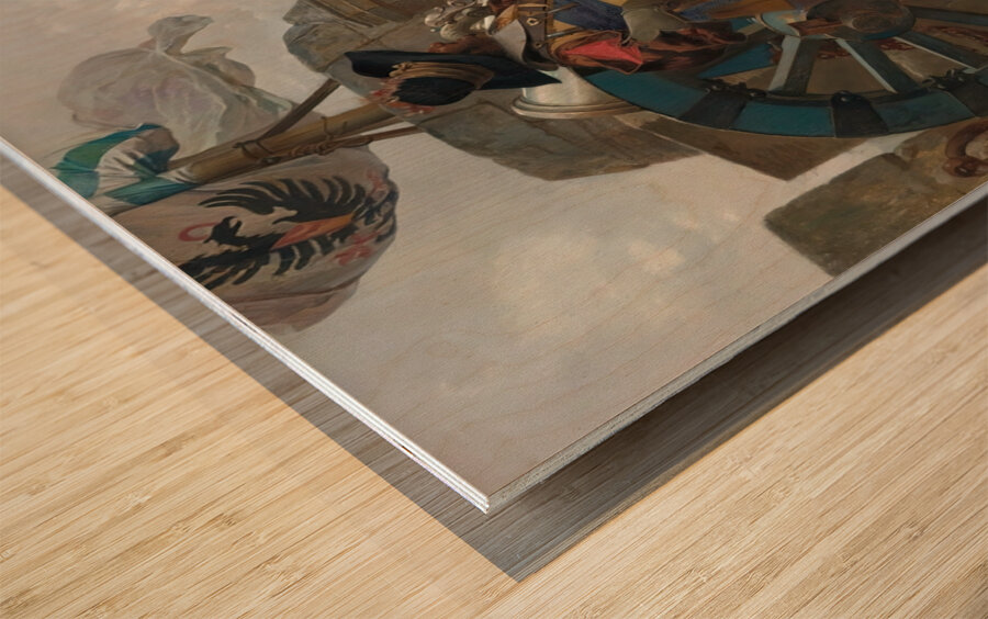 On The Ramparts [1867] by Jehan Georges Vibert [1840–1902] Wood print