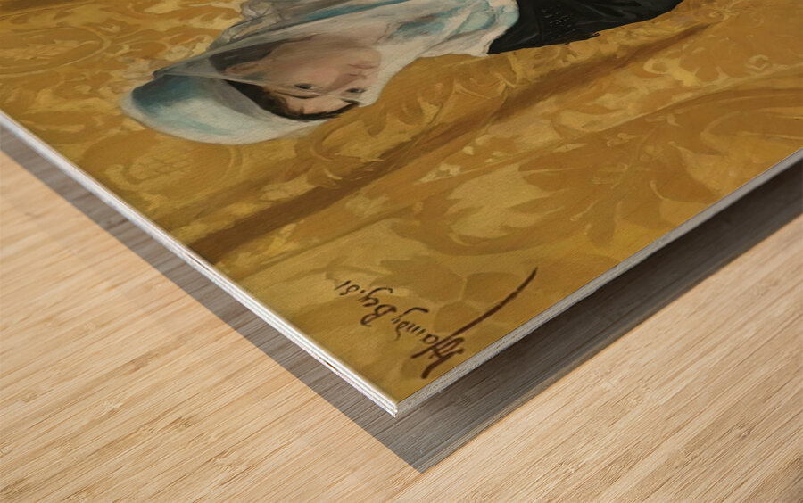 A Lady Of Constantinople [1881] by Osman Hamdi Bey [1842–1910] Wood print