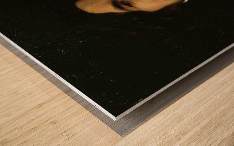 Portrait d’Eugène Delacroix [1798–1863]. Peintre [1840] by Emile Champmartin [1797–1883] Wood print