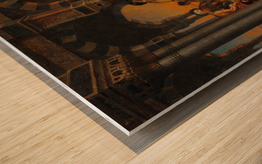 Dusk of Constantinople by Giovan Francesco Locatelli [1810–1882] Wood print