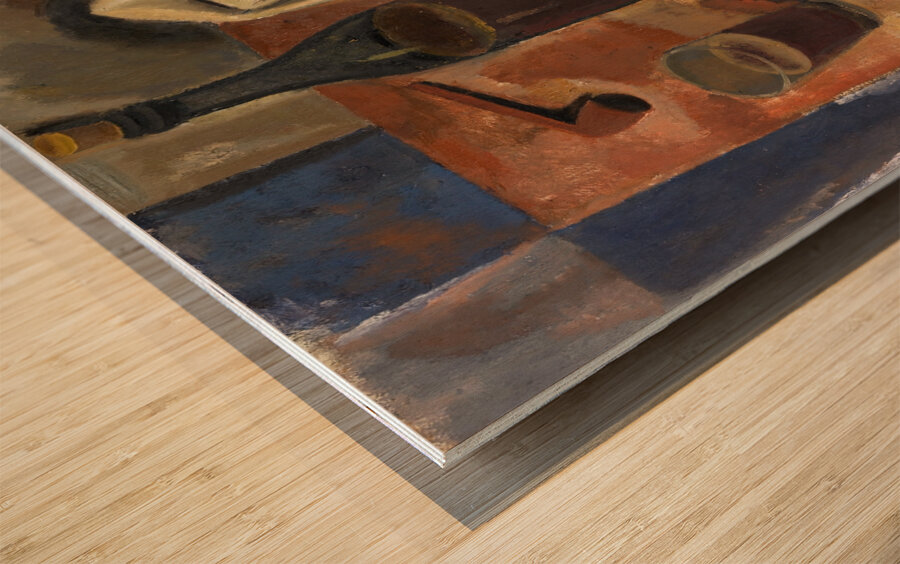 Still Life with Herring [1934] by Gustave De Smet [1877–1943] Wood print