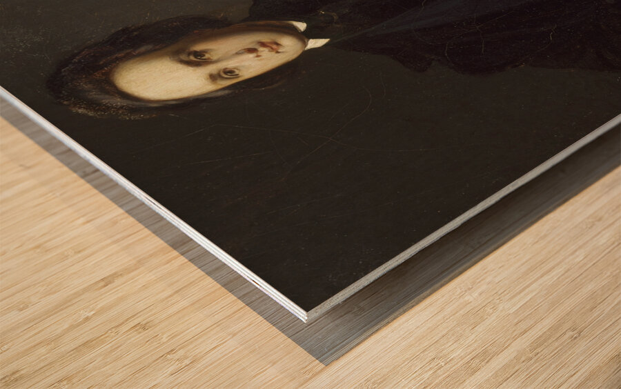 Victor Hugo [1839] by Louis Candide Boulanger [1806–1867] Wood print