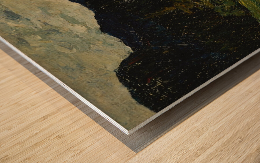 Kochel—Mountains with Firs [1902] by Wassily Kandinsky [1866–1944] Wood print