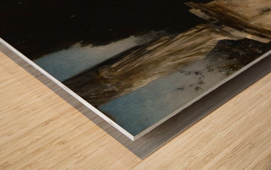 The Koi Pond [1883] by Eduard Niczky [1850–1919] Wood print