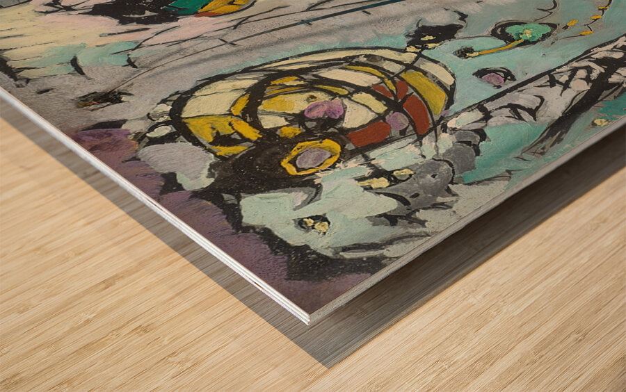 George Gershwin–‘Rhapsody in Blue.’ Part I [1927] by Arthur Dove [1880–1946] Wood print