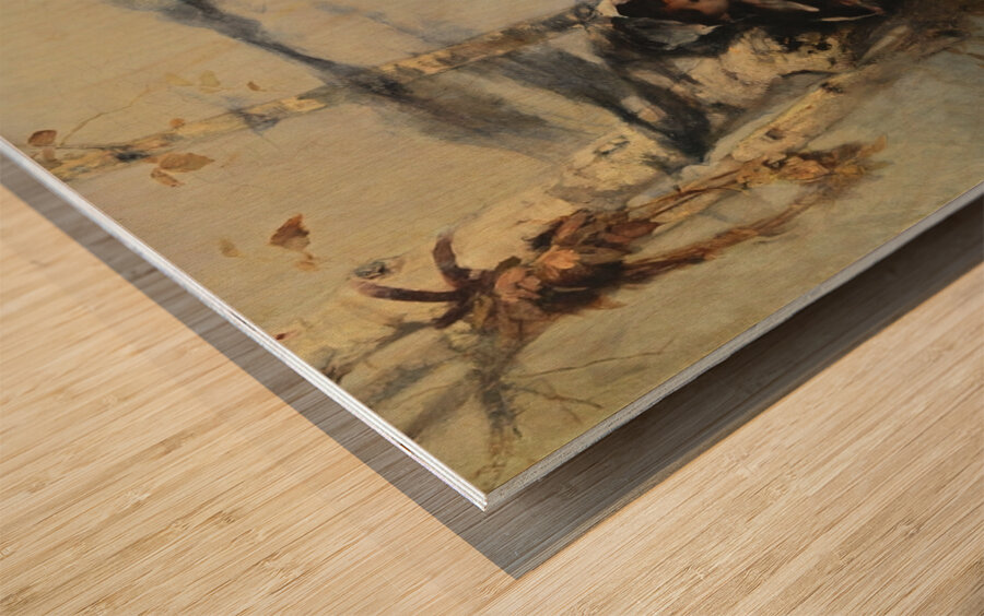 Die Erwartung [1880] by Raphael von Ambros [1855–1895] Wood print