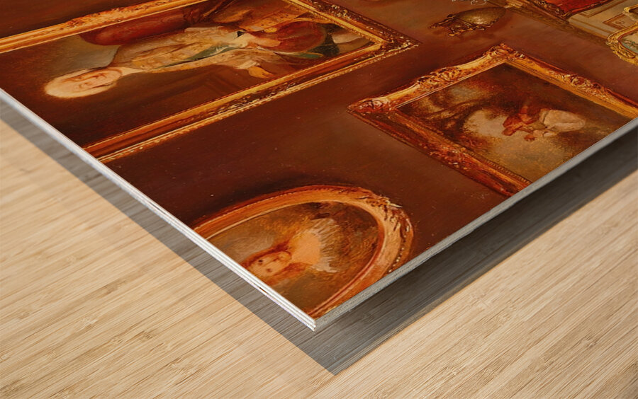 Taking Tea by Georges Croegaert [1848–1923] Wood print