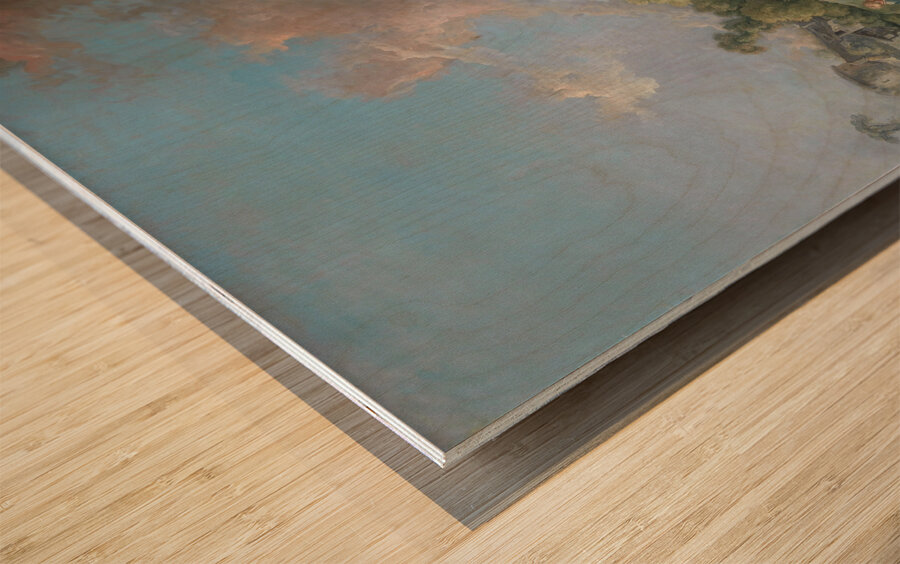 Washerwomen [1768] by François Boucher [1703–1770] Wood print